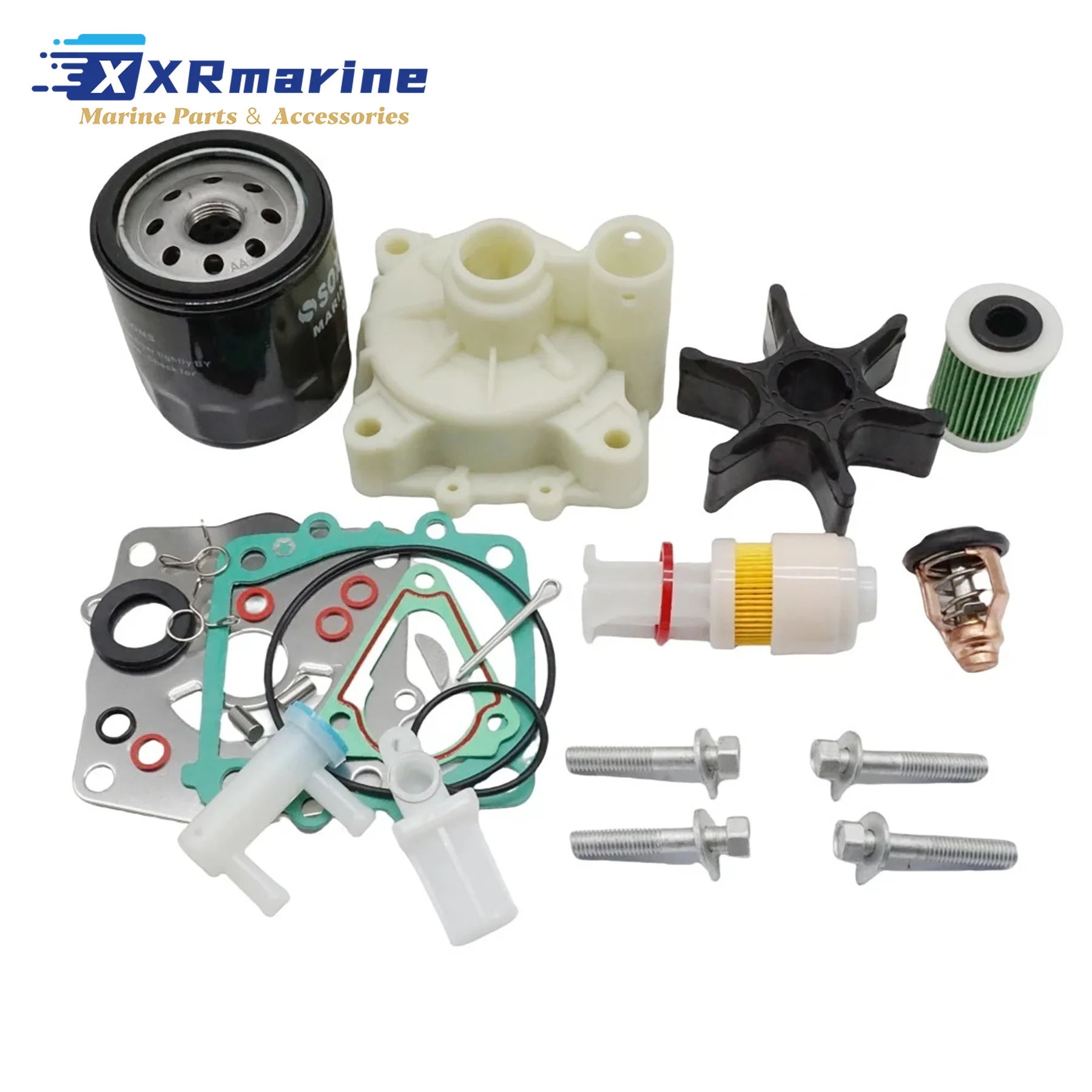 Fits for Yamaha Outboard Maintenance Repair Kit 61A-W0078-00 W/ Filters 65L-24563-00 63P-13915-00 69J-24501-00 67F-12411-01