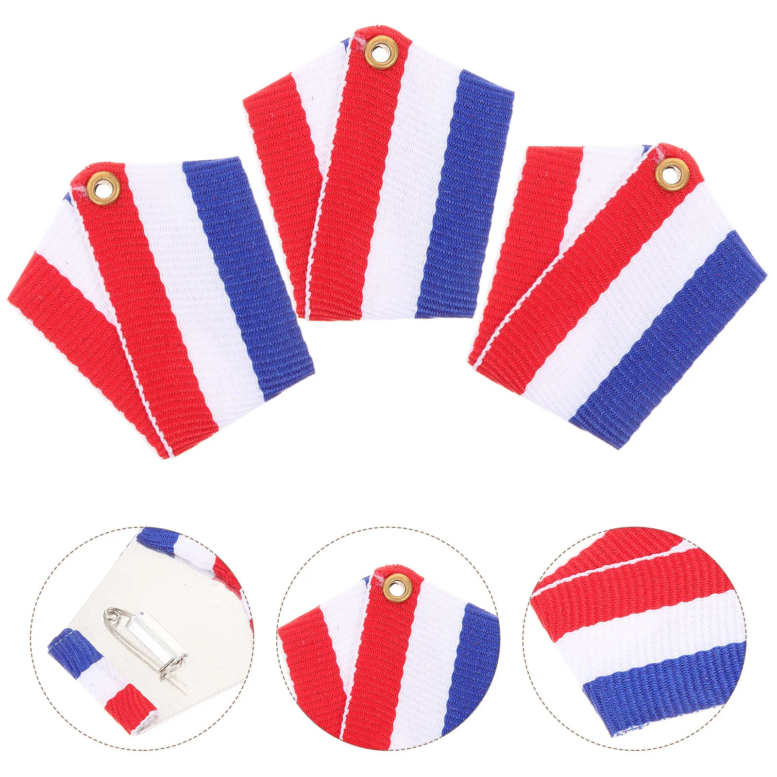 

5pcs Metal Medal Pins Honor Badges Smooth Lapel Brooches Award Party Game Prize Custom Costume Stage Show Halloween