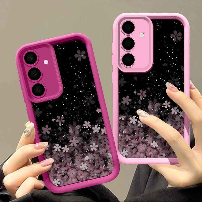 Sakura Case For Samsung Galaxy S24 S23 Ultra S22 S21 S20 FE S25 A14 A15 A25 A34 A35 A52 A53 A54 A55 5G Shockproof Bumper Cover