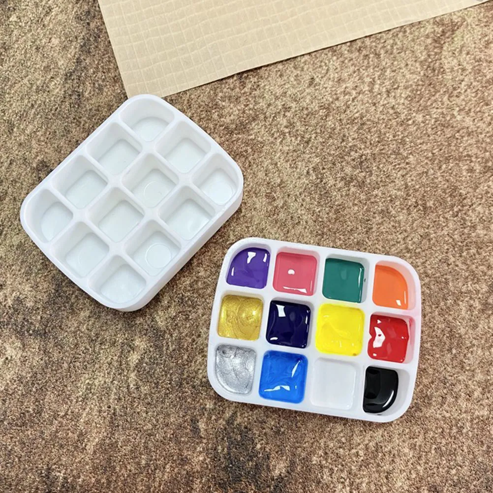 

2Sets Nail Polish Storage Box Compact Lightweight Metal Palette Case for Nail Polish Watercolor Pigments Home Outdoor Use