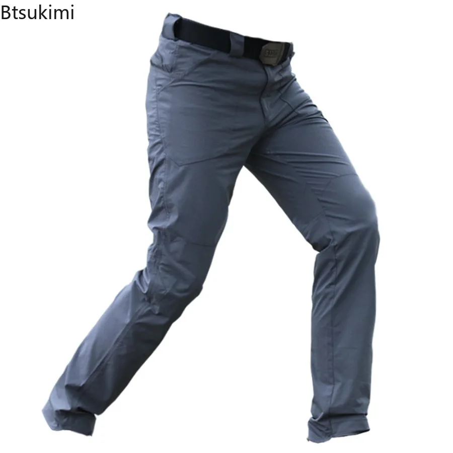 Fashion New Tactical Pants Men's Multi-pocket Wear-resistant Cargo Pants Men Outdoor Casual Training Overalls Quick Dry Trousers