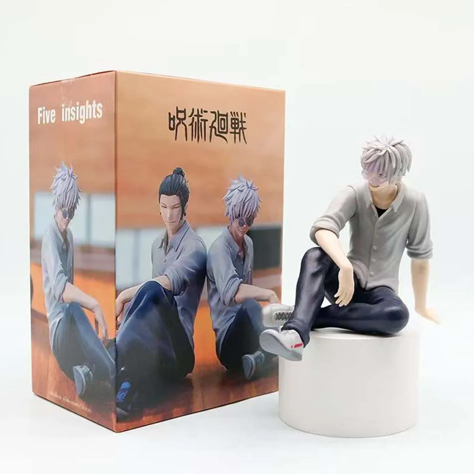 Hot Jujutsu Kaisen Mini figurines Satoru Gojo Figurine Action Geto Suguru Figurine Q Version Anime modèle PVC Collection jouets Statue