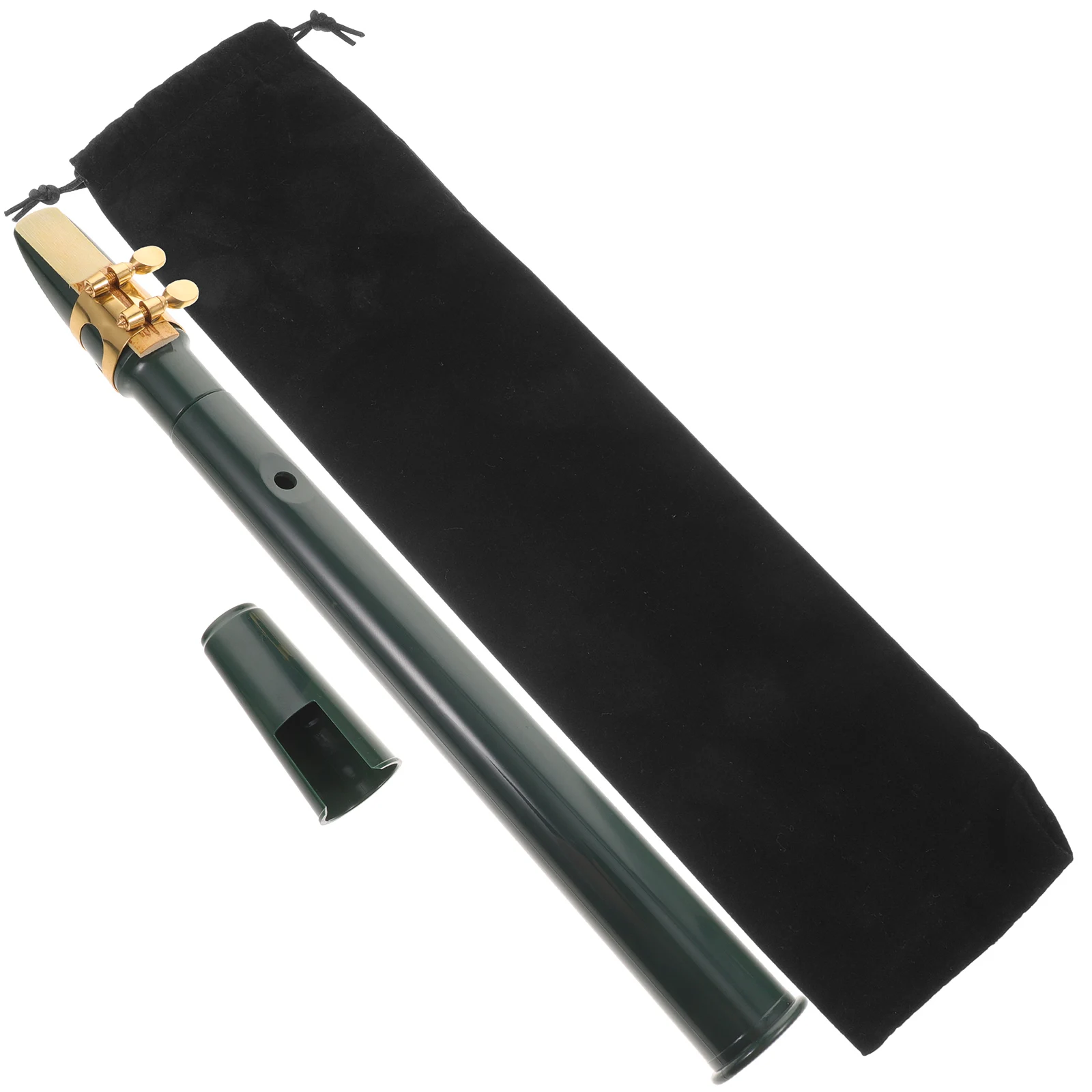 

Mini Saxophone Protable Pocket Instrument Portable Thumb Rest Cushion Wooden ABS