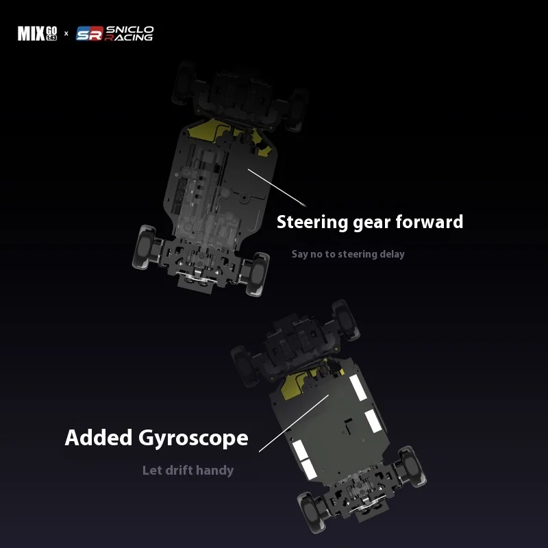 Sniclo 1/43 Mg044 Fpv 4wd coche Rc con vista para primera persona con giroscopio y coche de deriva diferencial con cámara juguete de carreras para niños