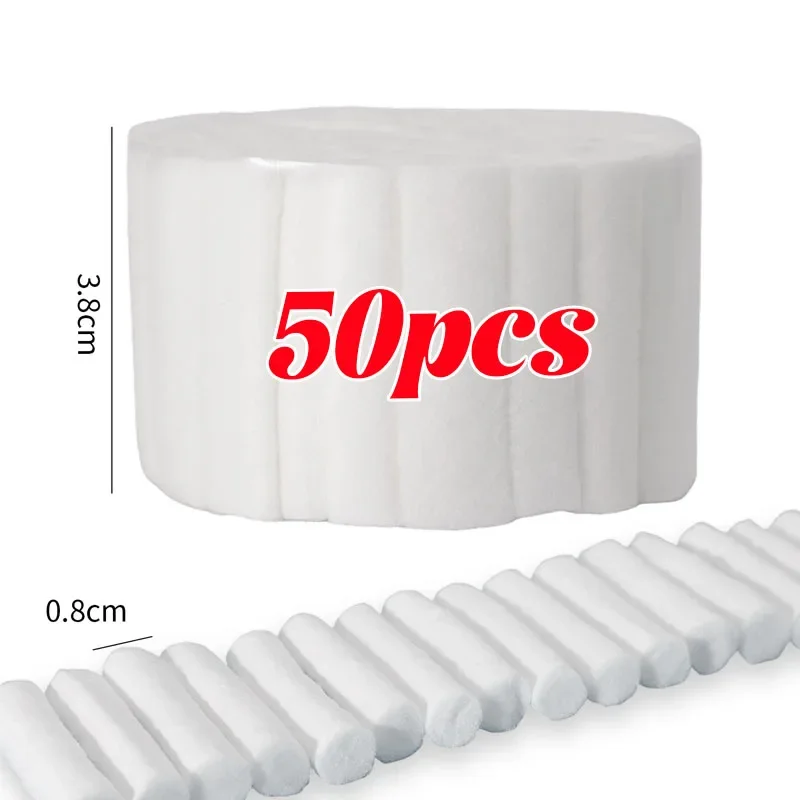 50/100 stücke Einweg Dental Medizinische Chirurgische Baumwolle Rollen Zahn Edelstein Hochreine Baumwolle Rolle Zahnarzt Zähne Bleaching Verbrauchsmaterialien