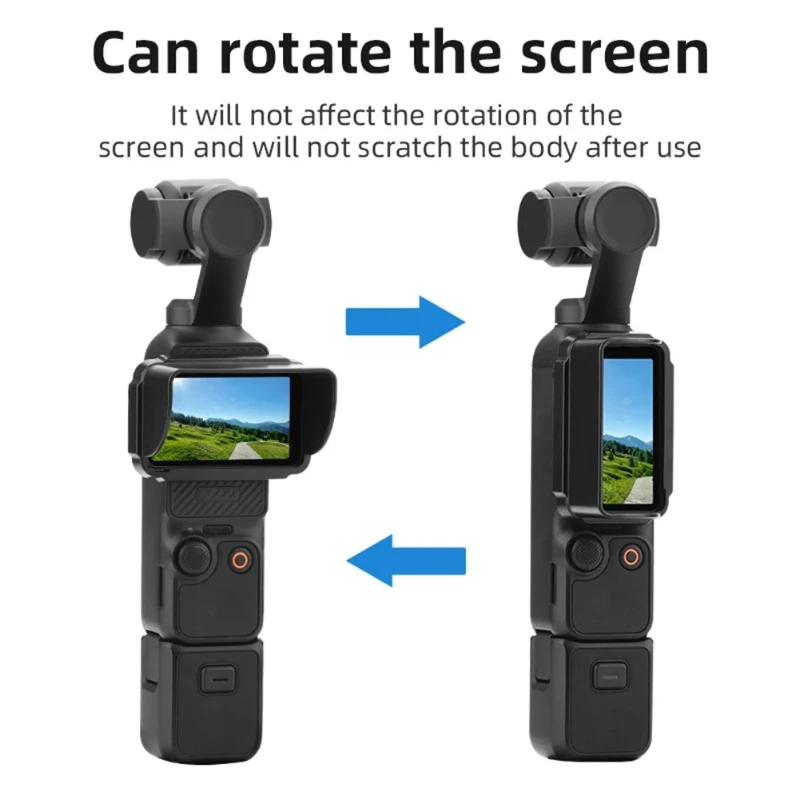Quick Release Sun Shade Cover for Pocket 3/4/4 Pro – Lightweight Light Shielding Screen Shade, Camera Accessories