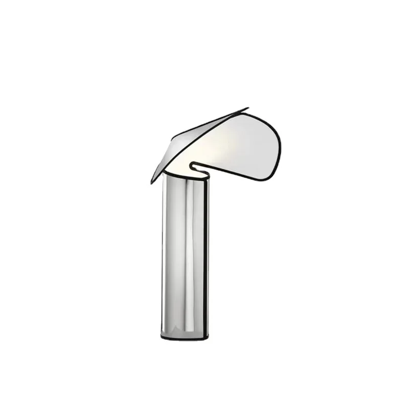 Nordic Minimalist Stainless Steel Hat Design Lighting Desk Lamp Unique Bedroom Decoration Light Luxury LED Desk Lamp