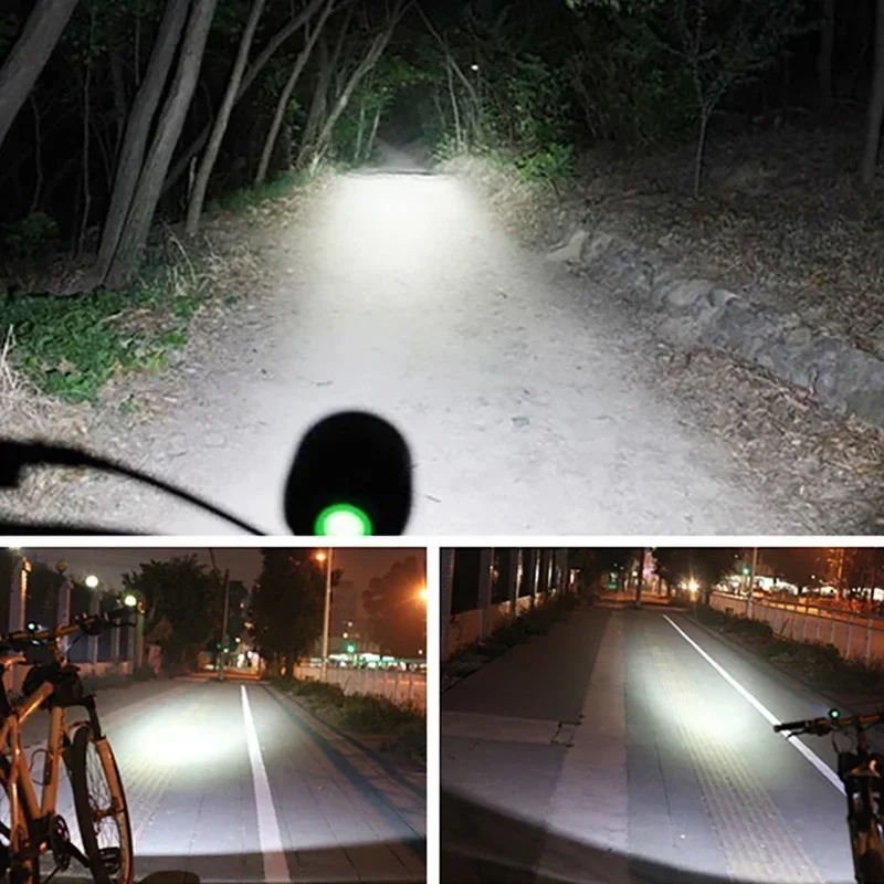 1 pcs 1800 Lumen T6 L2 fishing Bike Bicycle LED Light Flashlight Waterproof Brightness 5V2A USB Interface Headlight Lamp