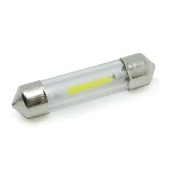 1x Filament Led C5W 31mm 36mm 39mm 41mm Cob Glass Car Interior Light Auto Festoon Lamp Vehicle Dome Reading Door Bulb 12V White