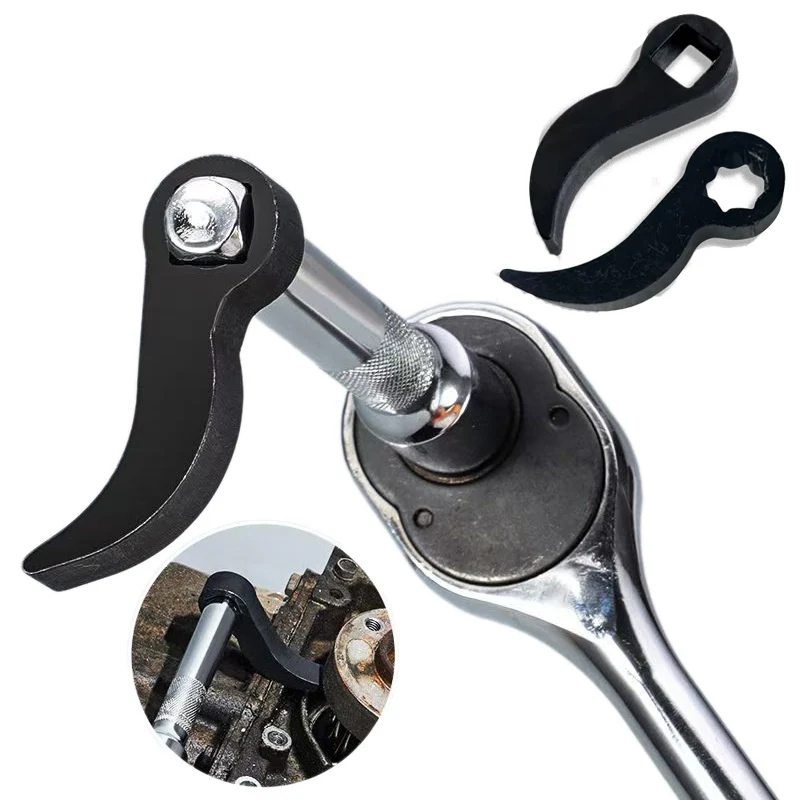 Pry Bar Wrench Adaptor Head Horn Type Half Shaft Removal Tool Openend Wrench Half Shaft Crowbar Adapter Head Car Repairing Tools