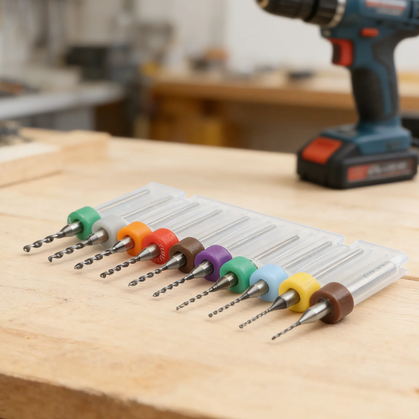 10PCS Carbide PCB Drill Bits with 3.175mm Shank Diameter Suitable for Precision Electronics Assembly and Repair