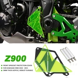Motorcycle Parts Front Sprocket Cover Chain Guard Cover Left Side Engine Protector For Kawasaki Z900 Z 900 z900 2020 2021