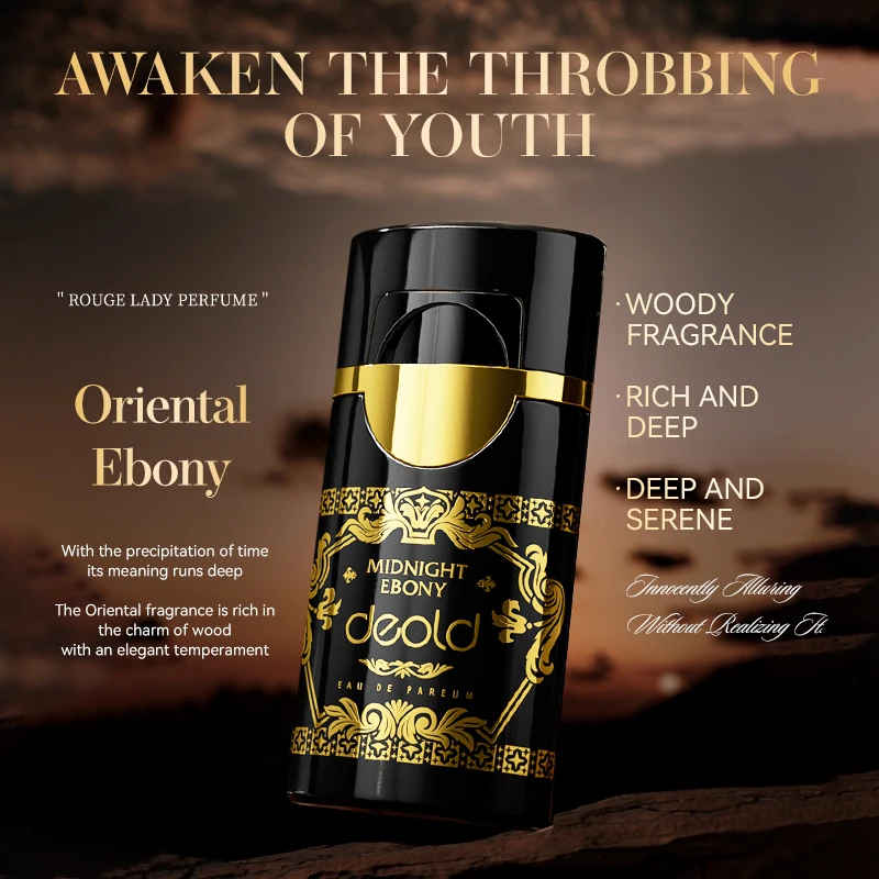 Perfume de Carnaval de medianoche de 100ml, fragancia duradera, fragancia de madera, elimina el olor, atmósfera de citas, Perfume encantador para el cuerpo para hombres