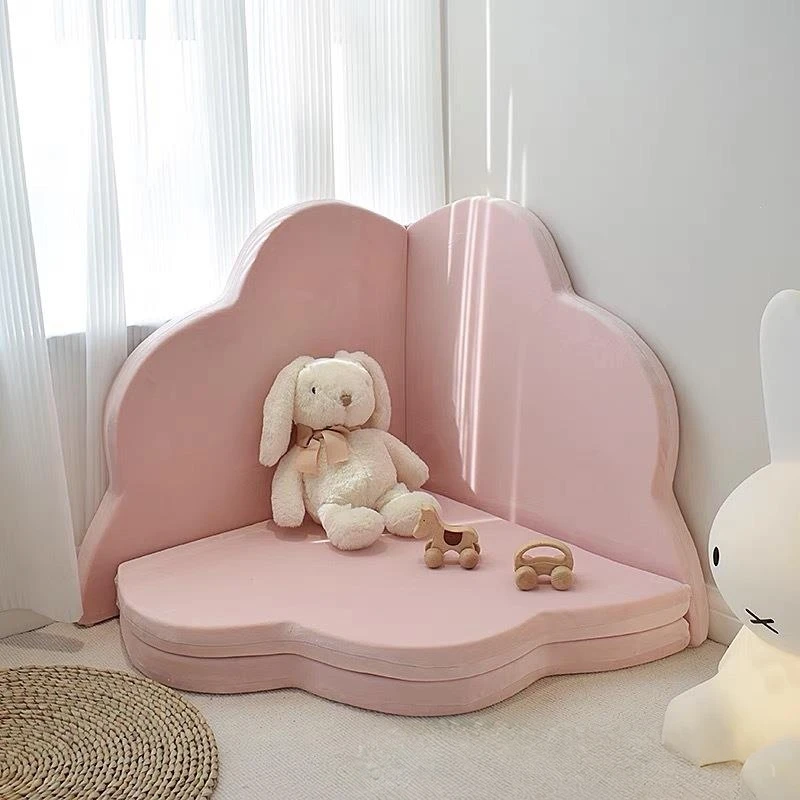 

Нескользящий угловой коврик-пазл из мягкого поролона, складной, для детской зоны чтения, декоративный ковер для детской комнаты/игровой зоны