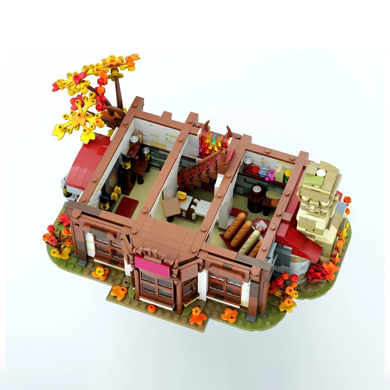 3799 stücke Moc Andwraith der Bäckerei Mittelalterliche Modulare Architektur Schloss Bausteine Kreativität Montage Ziegel Spielzeug Kind DIY Geschenk