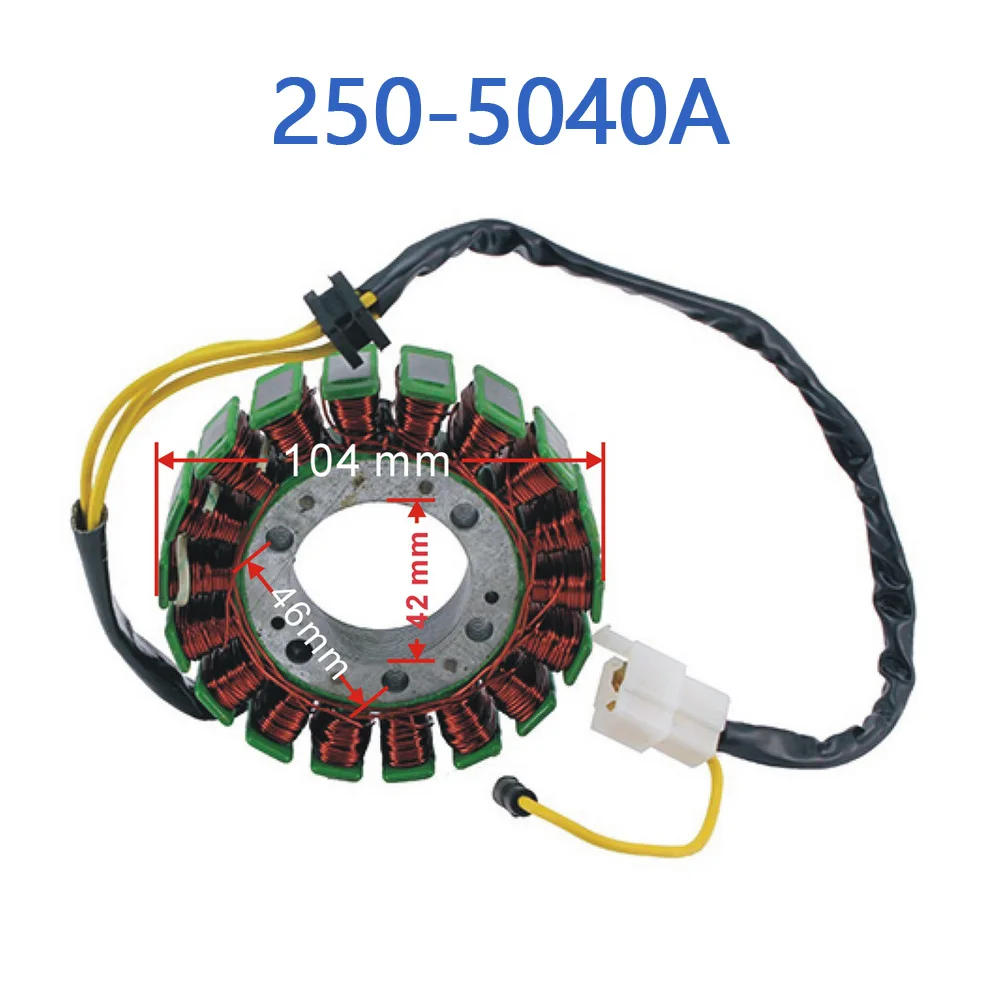 CF Moto PART 250-5040A CF250 18 Pole Stator Coil For Jonway JMstar CFmoto Scooter Motorcycle ATV 172mm Engine 172MM-032000