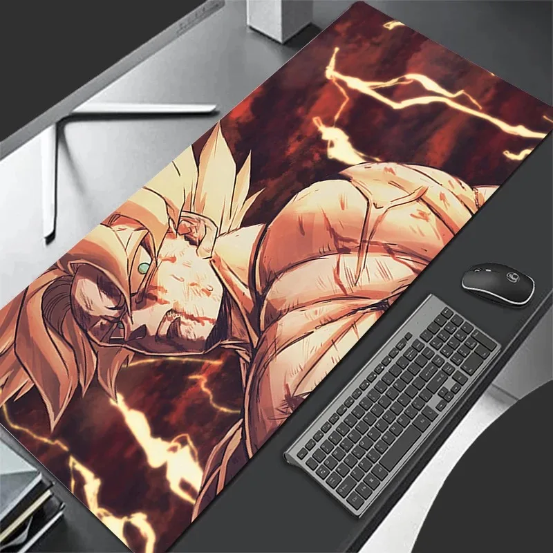 Japanisches cooles Anime-Mauspad XXL, PC-Gamer-Tastaturunterlage, großes D-Dragoned Balls Mauspad, Laptop-Gaming-Zubehör, Schreibtischunterlage