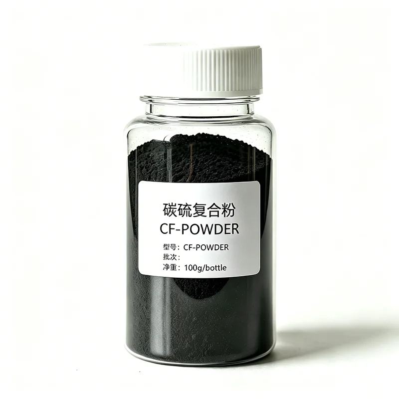 Carbon-Sulfur Composite Powder CF-POWDER for Li-S Battery Cathode, 69% Sulfur Content High Conductivity 80 Mesh, 100g