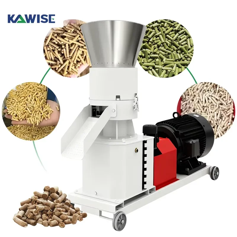 Livestock Feed Pellet Mill for Cattle Sheep Goat and Pig Feed with 6-Pole Pure Copper Motor Drive Farm Use