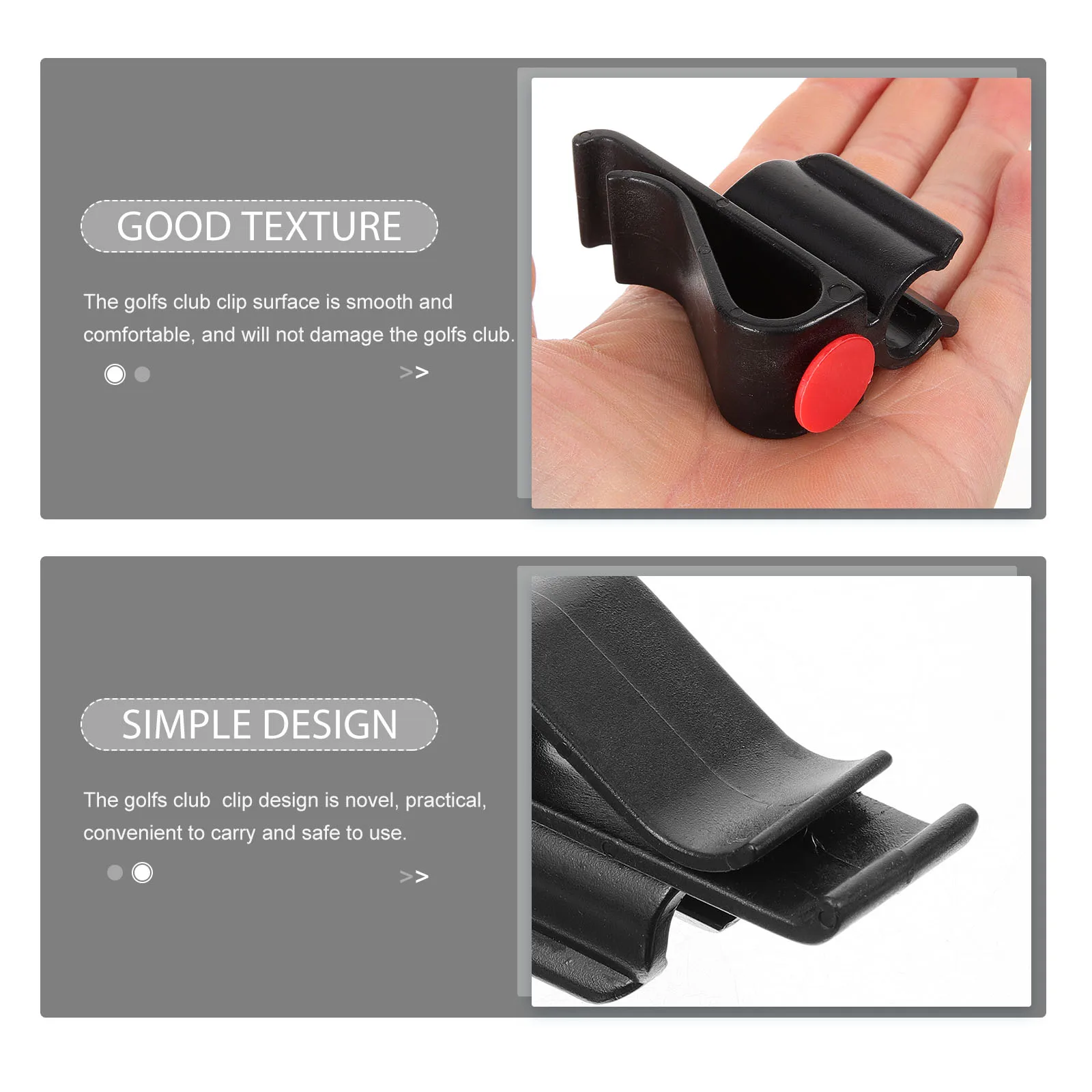 

Golf Putter Clip Club Clamps Bag Accessory on Holder Decoration with outside Holders Putterclip