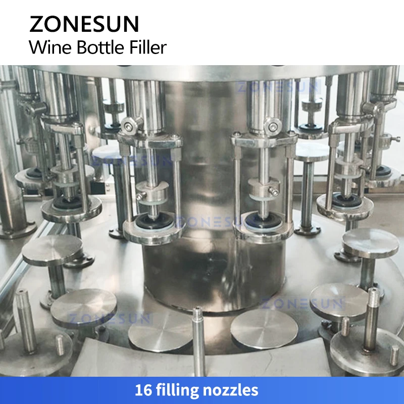 Zonesun ZS-AFC883W Macchina per il rifornimento e il risciacquo monoblocco per l'imballaggio del vino
