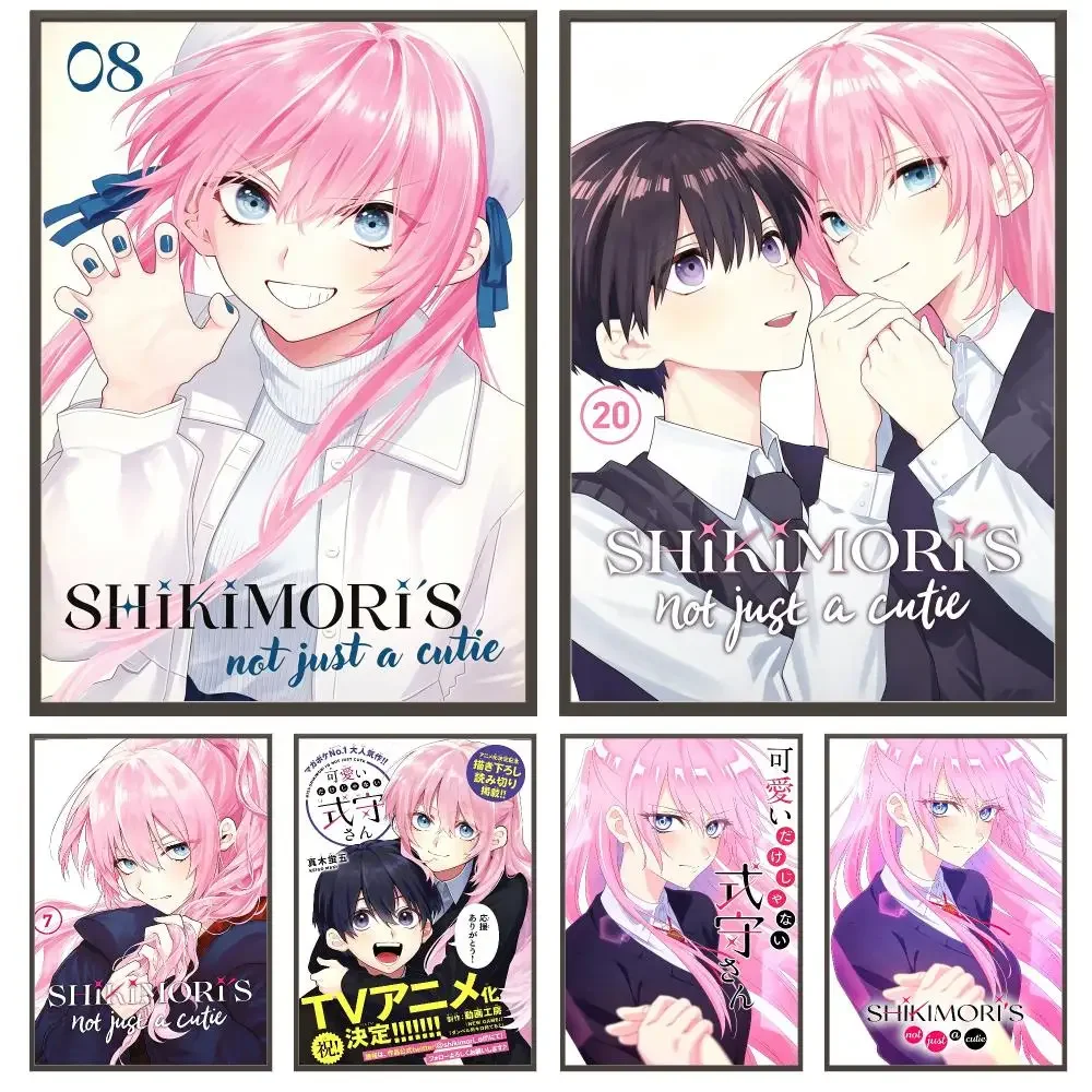 anime Shikimori’s Not Just a Cutie Poster Poster HD Waterproof Self Adhesive Wall Art Print Decor for Bedroom Living Room Gift