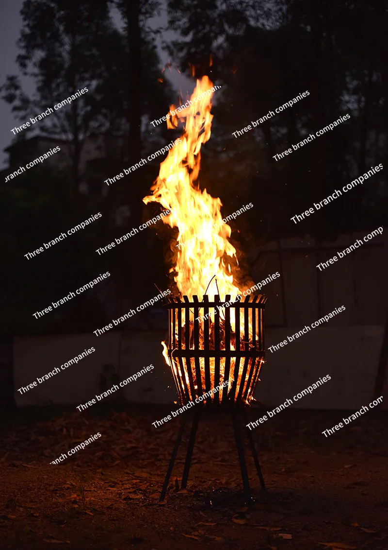 Bonfire Party Big Brazier Outdoor Grill Courtyard Charcoal Heating Stove Roasting Stove Firewood Stove Firewood Bonfire Basin