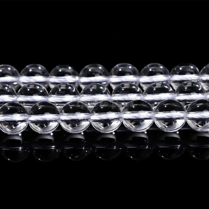 Top Quality Natural White Crystal Clear Quartz Stone Beads For Jewelry Making Diy Bracelet Necklace Earring Accessory 15\