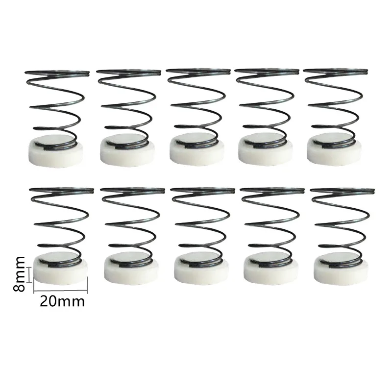 Plastic Air Pump Spring Plug Check Válvula Núcleo Retorno Compressor 20 mm 10 Pcs Lot