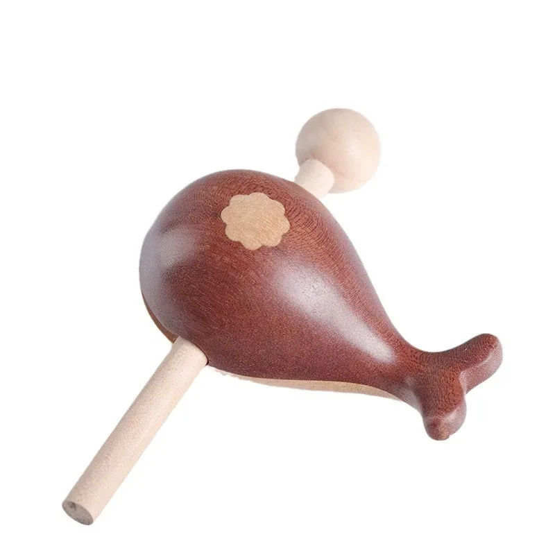 For Ebony Retro Wood Fish Ornament Carved Merchandise Desktop Playthings Support Lettering