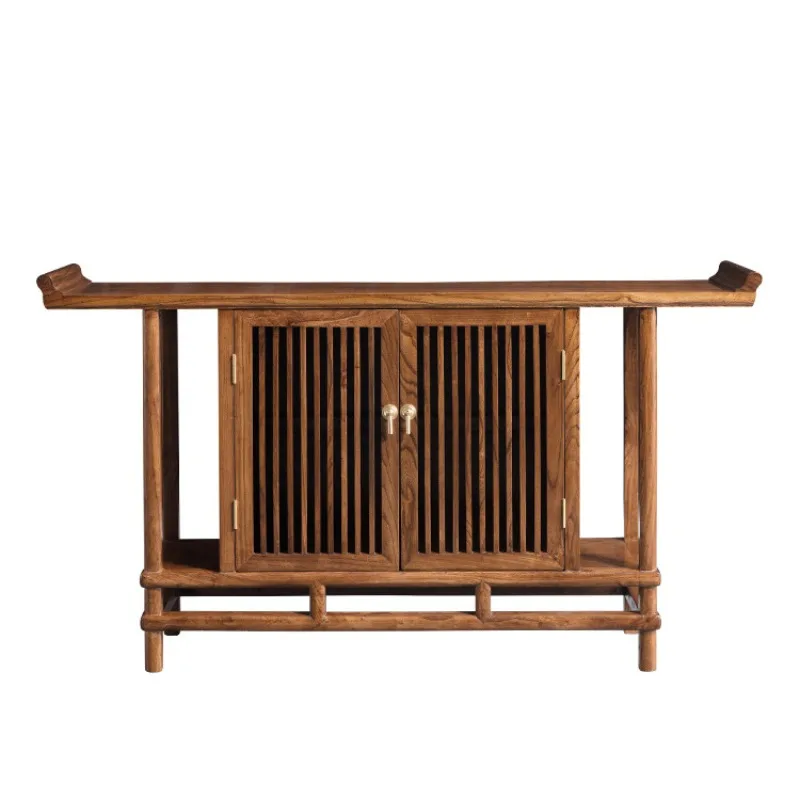 

Solid wood entry entrance table Edge cabinet case Entrance table