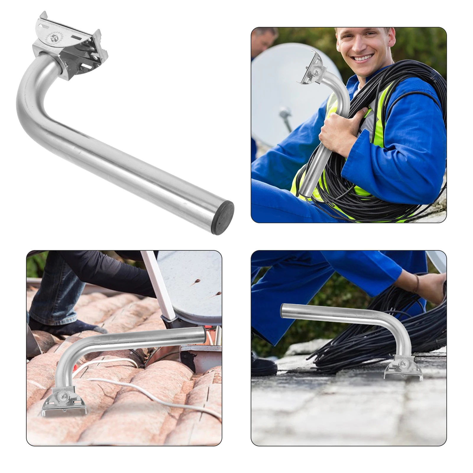 

Wireless Bridge Bracket Adjustable Antenna Base The Mounting Pole for Attic Accessory Stainless Steel