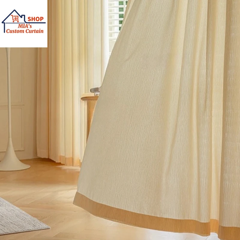 

Custom Size！！Modern Fashion Light Luxury High-end Chenille Elegant Simple Curtains for Living Dining Room Bedroom Decor Window