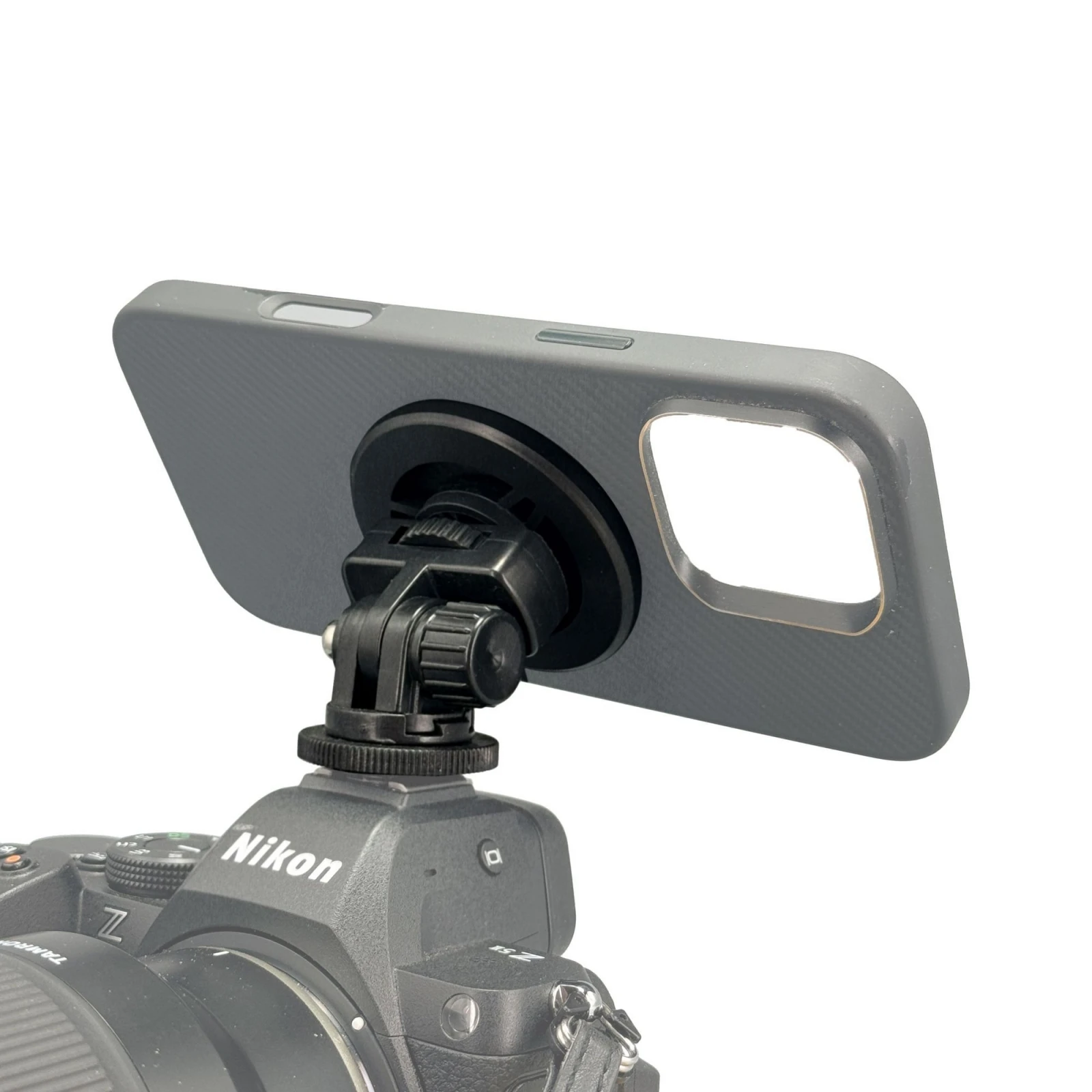 Magnetic Cold Shoe Phone Mount Holder for Iphone 17 16 15 DJI Osmo 360 Action 4 Gopro 13 12 Nikon Film Cameras Phone Holder