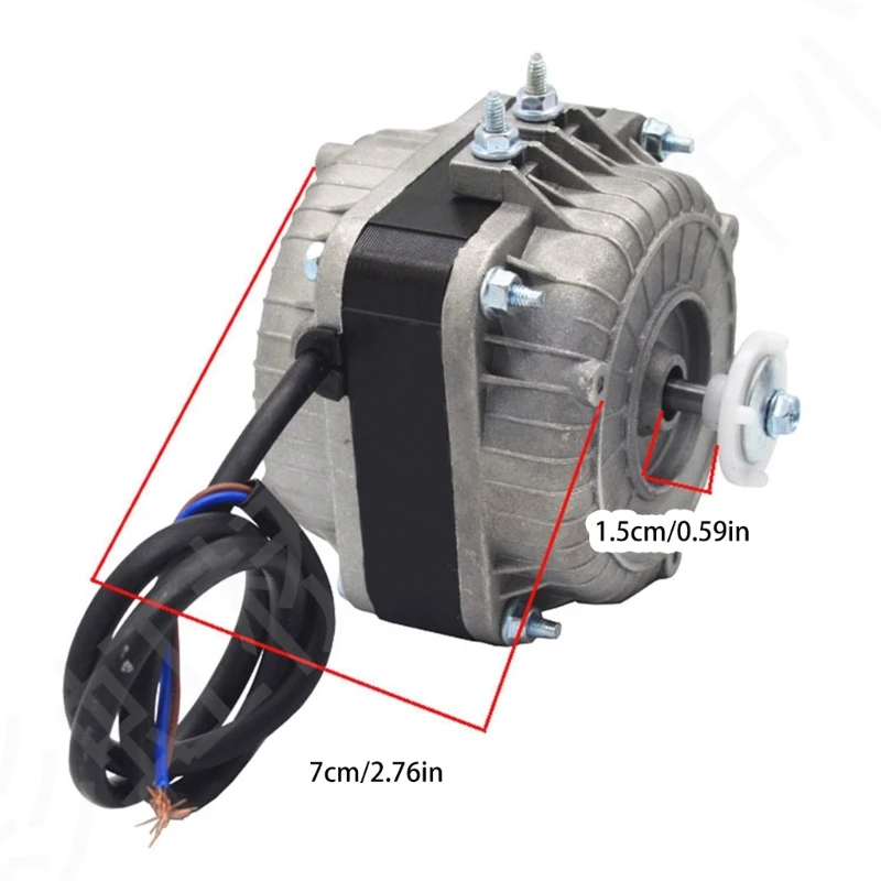 Moteur ventilateur refroidissement réfrigérateur efficace, ventilateur refroidissement à condensateur à économie