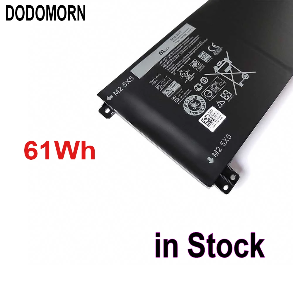 بطارية DODOMORN الجديدة TOTRM لأجهزة Dell XPS 15 9530 Precision M3800 TOTRM H76MV 7D1WJ 61WH ضمان مجاني لمدة عامين