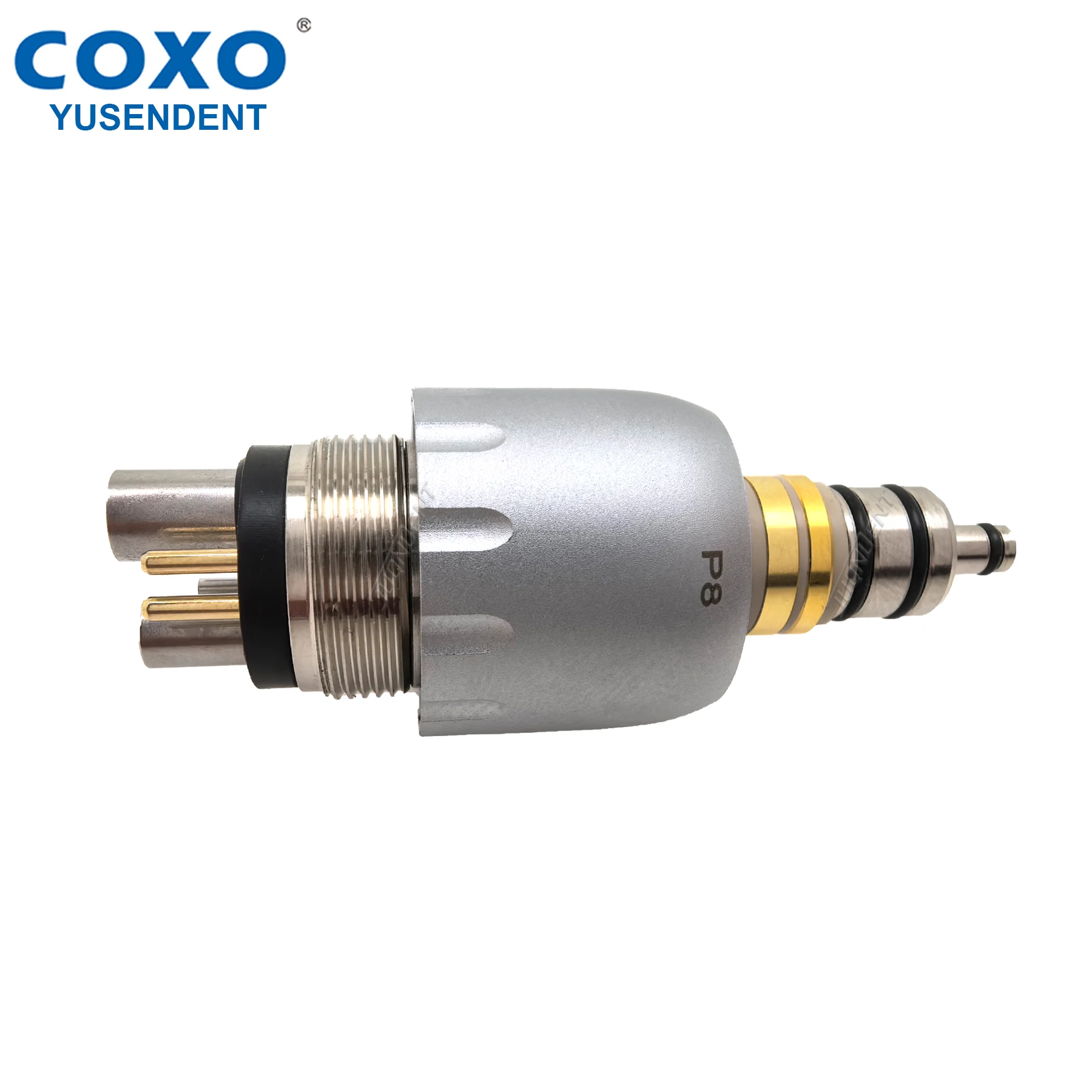 COXO Dental Coupling Turbine Quick Coupler Connector Dentistry Air Motor 6 Pin 4 Holes Fit Into W＆H Roto Quick Dental Products