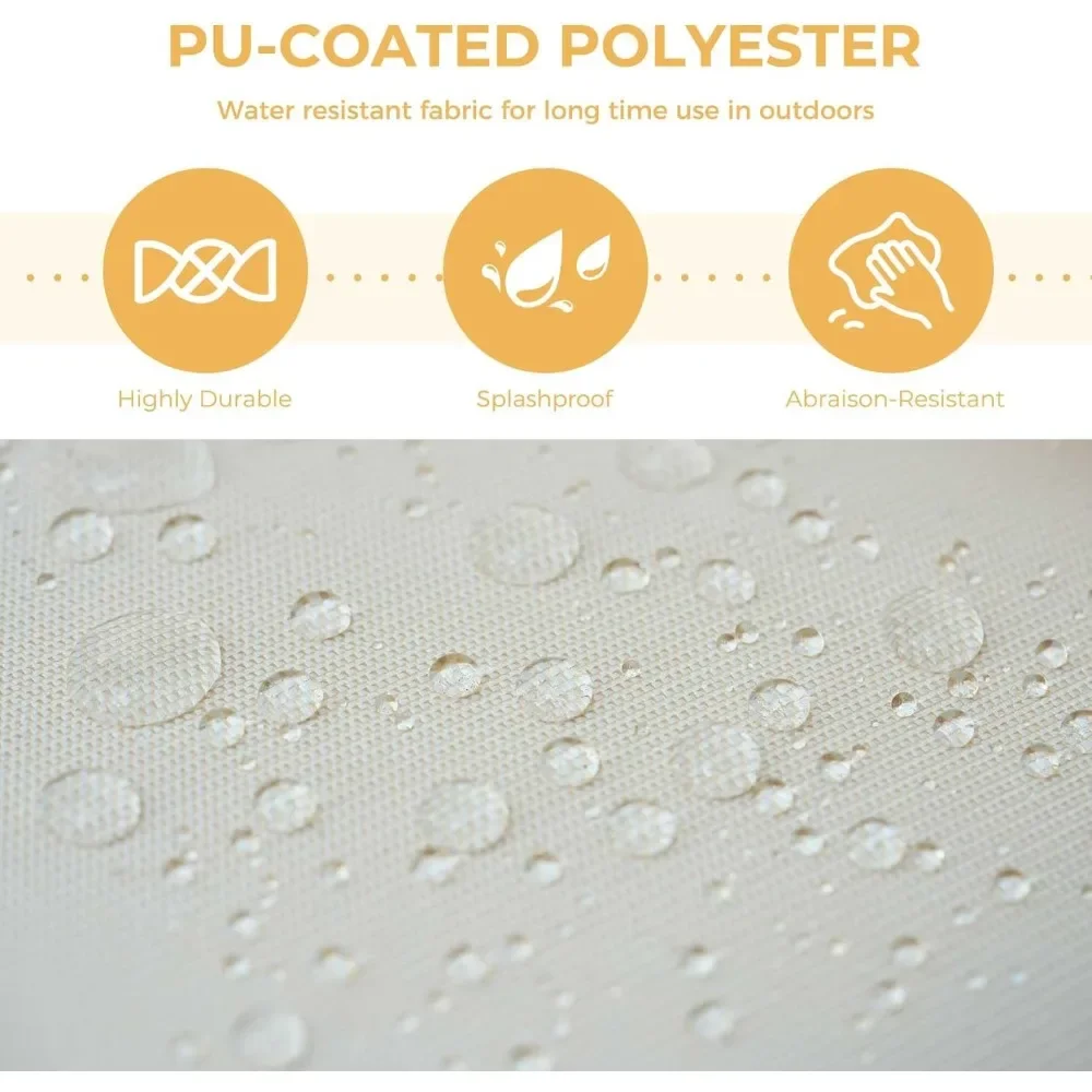 7-Piece Wicker Patio Furniture Set Boho Outdoor Conversation Set Sectional Sofa