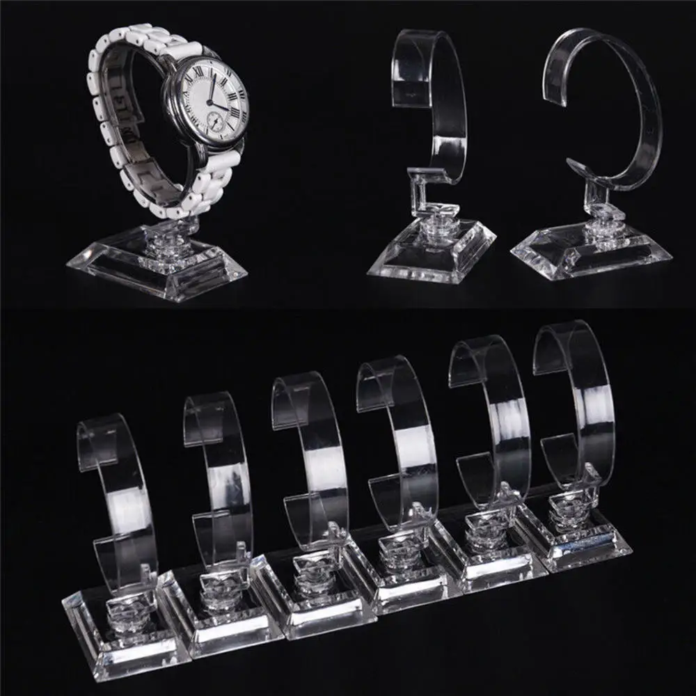 Transparent Acrylic Sale Show Case Stable Watch Display Rack Wrist Watch Show Stand Exhibition Frame Jewelry Holder Storage box