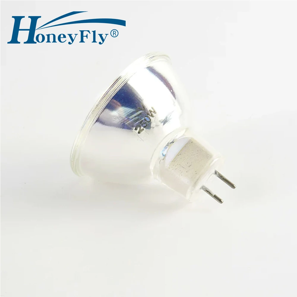 Лампа галогенная HoneyFly для микроскопа MR16 15В 150Вт/24В 150Вт/21В 150Вт 24В 250Вт G6.35 50мм без стеклянного колпака для проектора/оптики