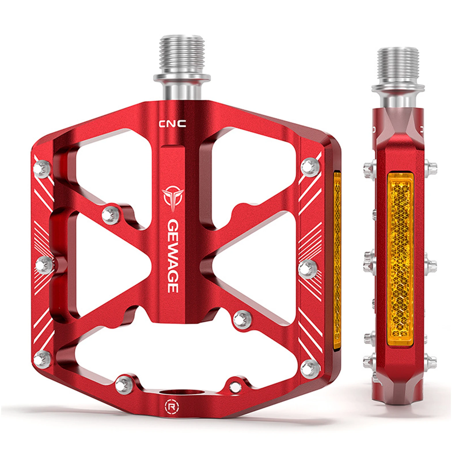 

Велосипедные педали gepay, велосипедные педали из алюминиевого сплава с отражателями, педали для горного велосипеда, Нескользящие велосипедные педали, платформа