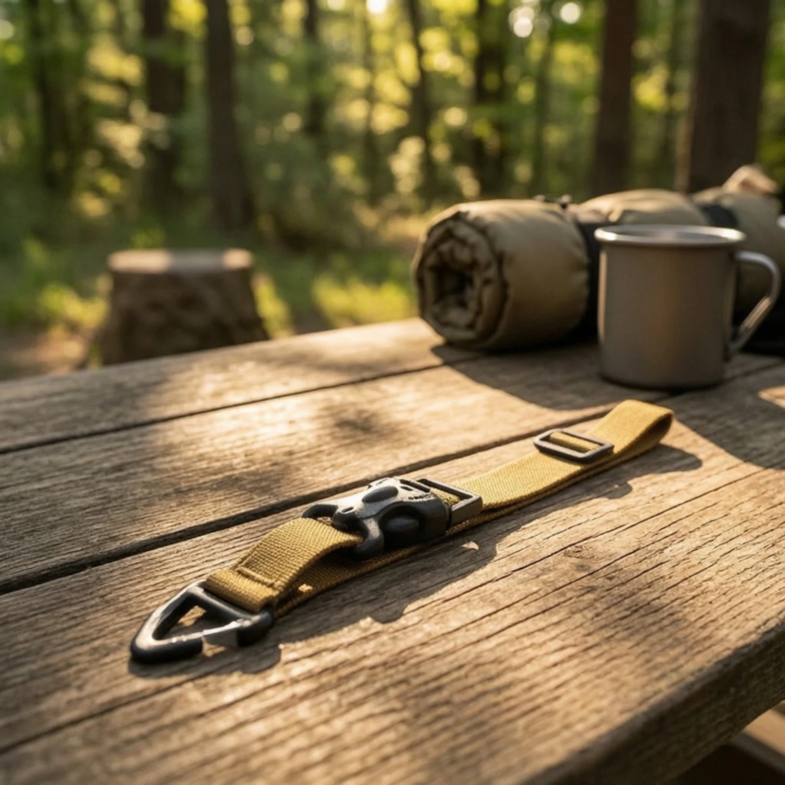 Triangular Fastening Strap Adjustable Strap with Triangle Hook Quick-Fasten Multifunction for Campers, Camping, Hiking