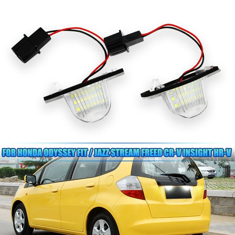 2Pcs Led Car Number…