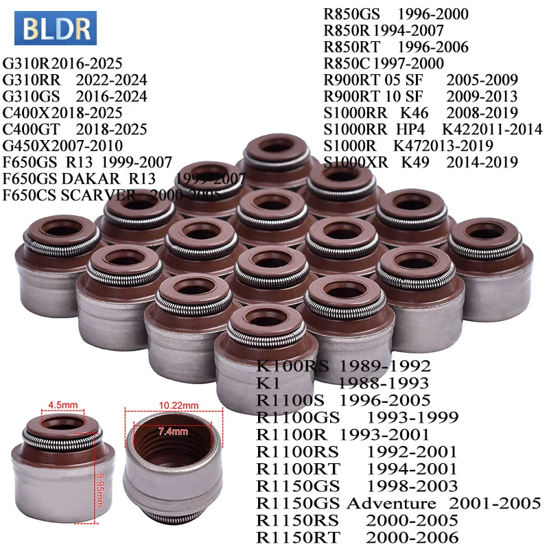 Cylinder Head Intake Exhaust Valve Stem for BMW G310R C400X G450X R850GS R900RT S1000RR R1100S R1100GS R1150GS Adventure