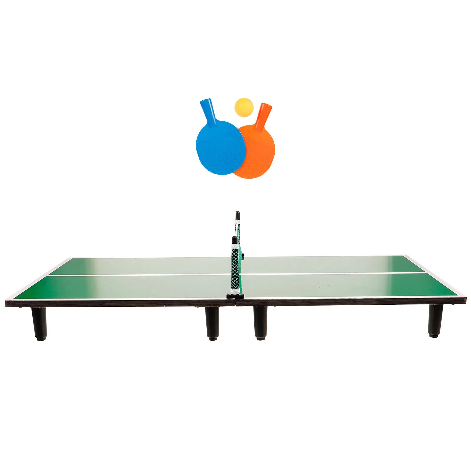 

1Set Mini Ping Pong Table Set Portable Desktop Game for Indoor Competitive Match Mini Pong Set Tabletop Table