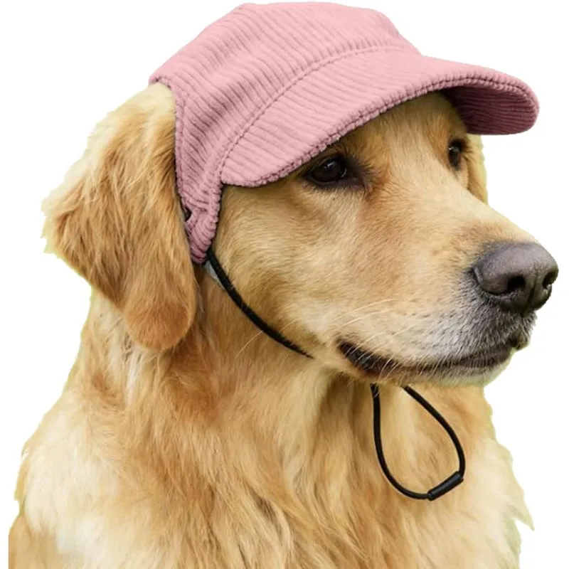 WOOJACK Haustier-Baseballkappe mit Ohrlöchern, Hundemütze für Hunderassen wiezunehin etwa 17-33 Pfund wie Französische Bulldoggen, Shiba Inus, Corgis – Detail 6
