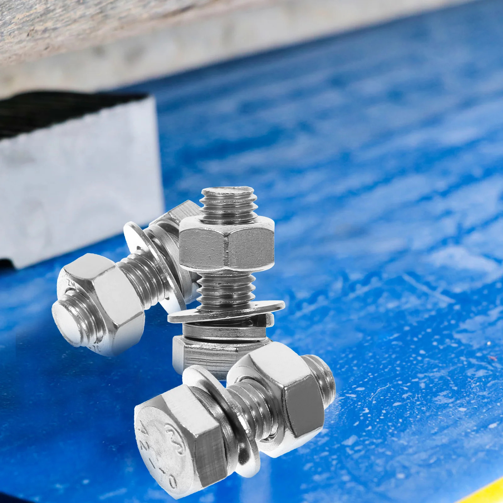 

20pcs Stainless Steel Bolts Nuts Kit Metric Fasteners For Fencing Mounting Fixtures Hexagon Screws Washers Hardware