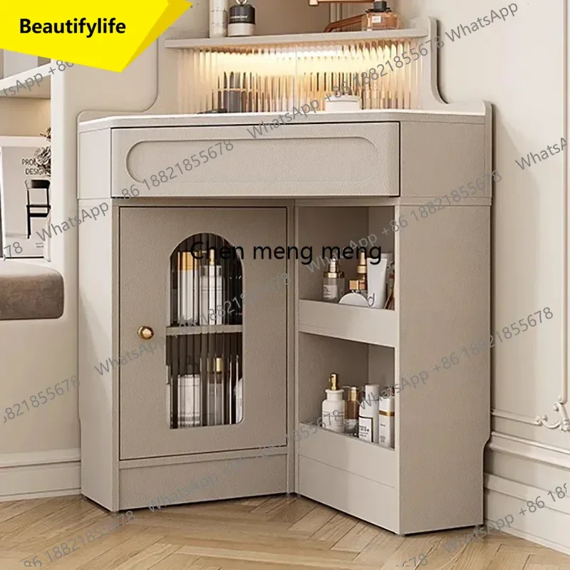 

Туалетный столик A38 класса люкс в скандинавском стиле для спальни, современный, с органайзерами, многофункциональный, с зеркалом, мебель для макияжа