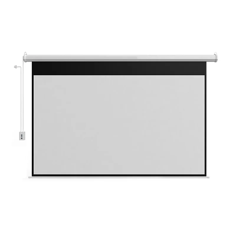 Electric offline voice remote control projector curtain No need for networking voice control Intelligent lifting projection