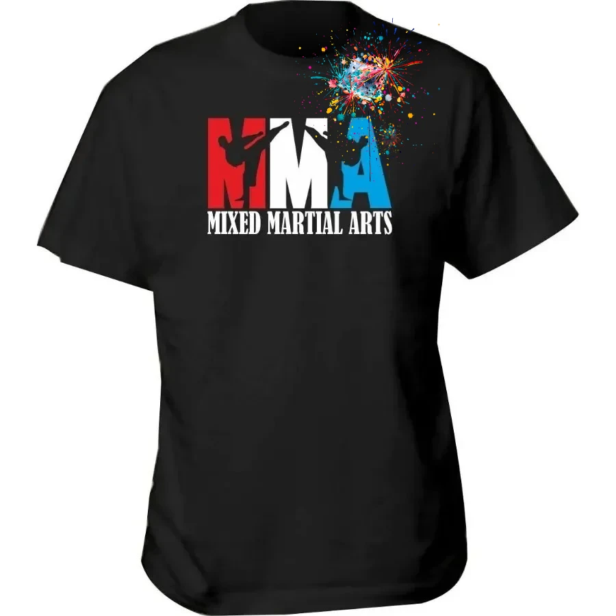 Personalized MMA Jiu Jitsu Thai Muay Kicking Graphic T-Shirt 100% Cotton O-Neck Summer Short Sleeve Casual Mens T-shirt